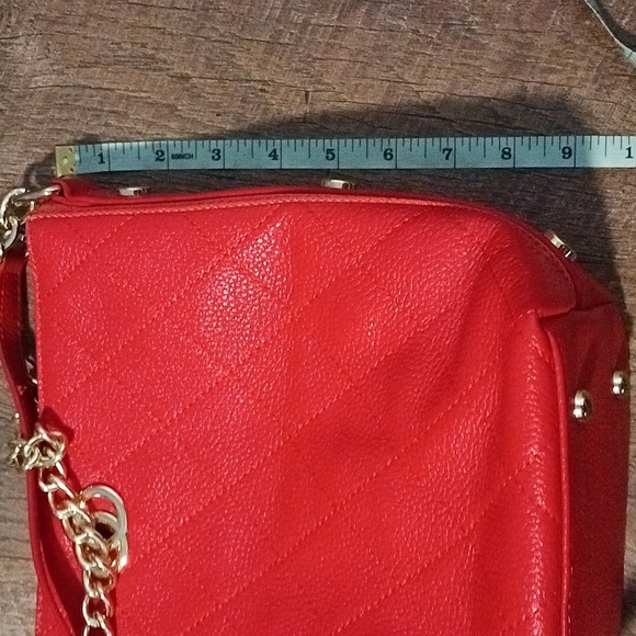 Coral handbag with gold hardware new❤️ - Picture 10 of 11